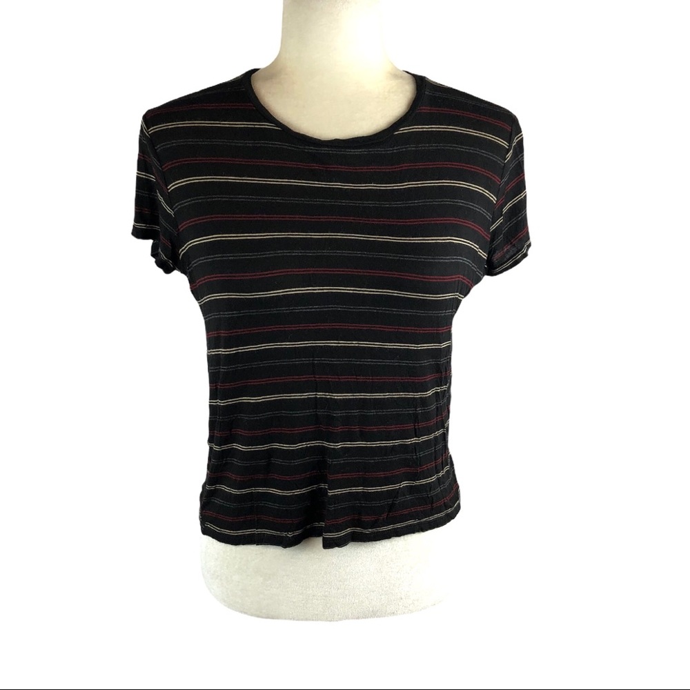 Forever 21 Striped Crop Tee